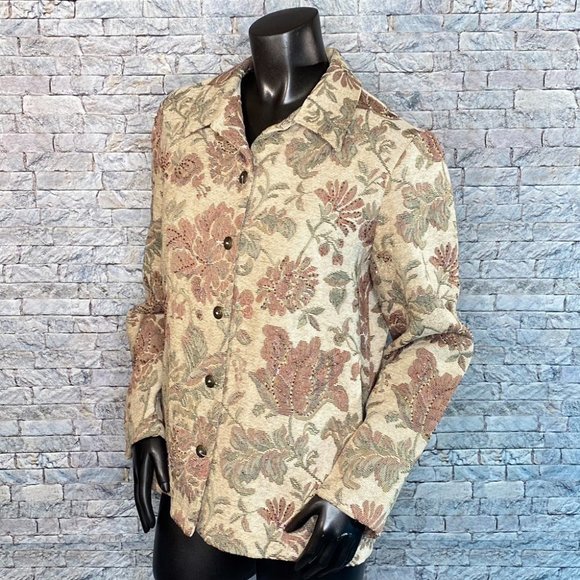 Alfred Dunner Ventage Floral Blazer - Picture 2 of 7